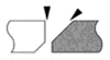 combination of perpendicular and oblique visual