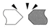 combination of 1 perpendicular and 2 oblique visual